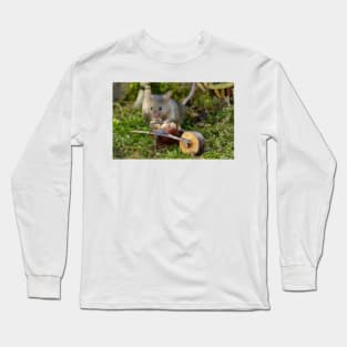 mouse and a wheel barrow Long Sleeve T-Shirt